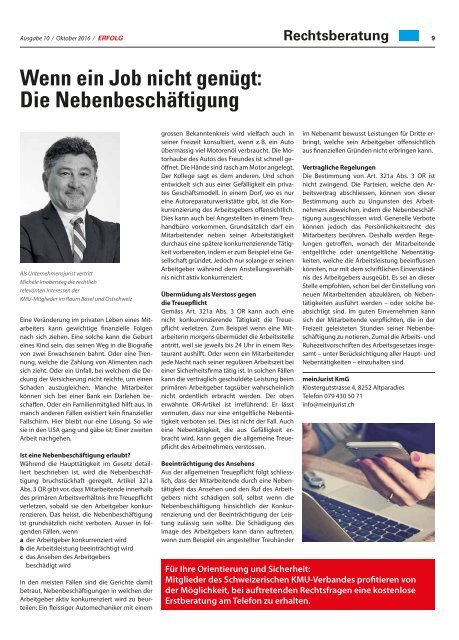 Erfolg_Ausgabe Nr. 10 - Oktober 2016