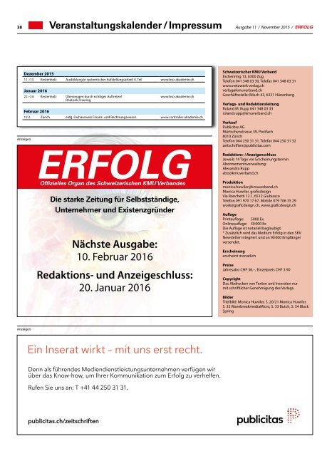 Erfolg_Ausgabe Nr. 12 - Dezember 2015