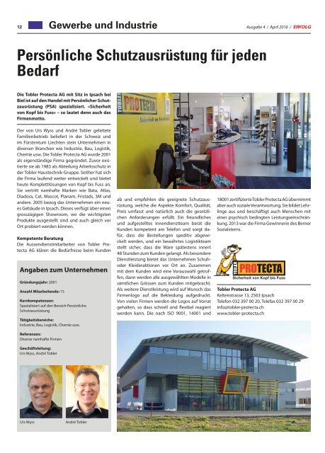 Erfolg_Ausgabe Nr. 4 - April 2016