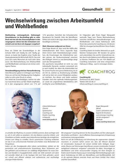 Erfolg_Ausgabe Nr. 4 - April 2016