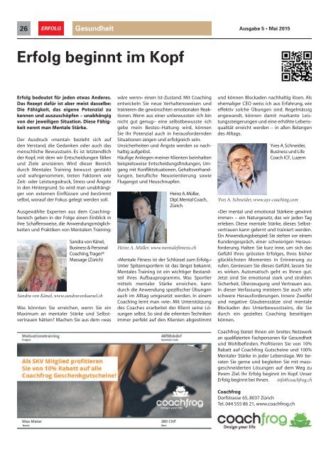 Erfolg_Ausgabe Nr. 5 - Mai 2015