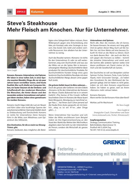 Erfolg_Ausgabe Nr. 3 - März 2014