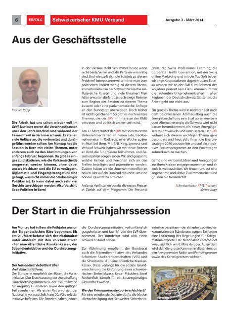 Erfolg_Ausgabe Nr. 3 - März 2014