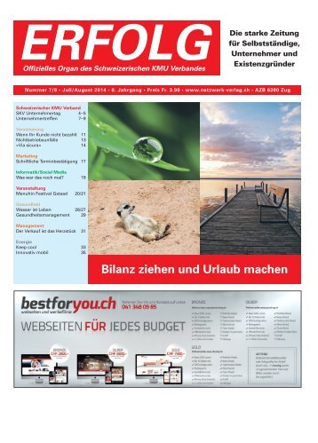 Erfolg_Ausgabe Nr. 7/8 - Juli/August 2014