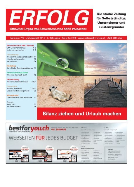 Erfolg_Ausgabe Nr. 7/8 - Juli/August 2014