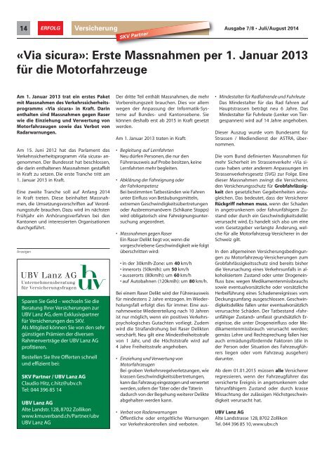 Erfolg_Ausgabe Nr. 7/8 - Juli/August 2014