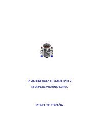 PLAN PRESUPUESTARIO 2017 REINO DE ESPAÑA