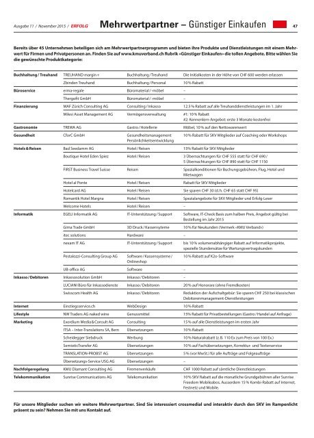 Erfolg_Ausgabe Nr. 11 - November 2015