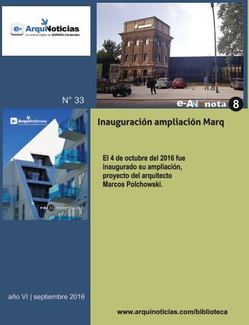 e-AN N° 33 nota N° 8 Inauguración del nuevo espacio del Marq