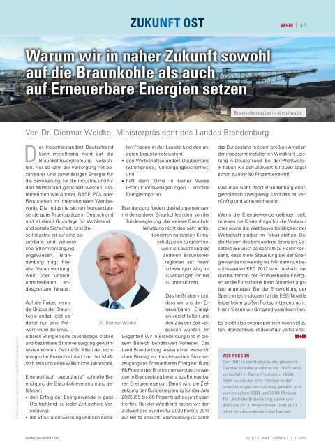 WIRTSCHAFT+MARKT 6/2016