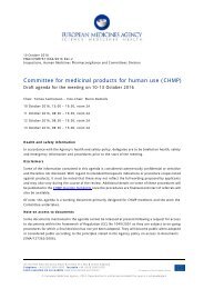 Committee for medicinal products for human use (CHMP)