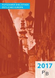 Verlagsverzeichnis des Deutschen Kulturforums östliches Europa 2017