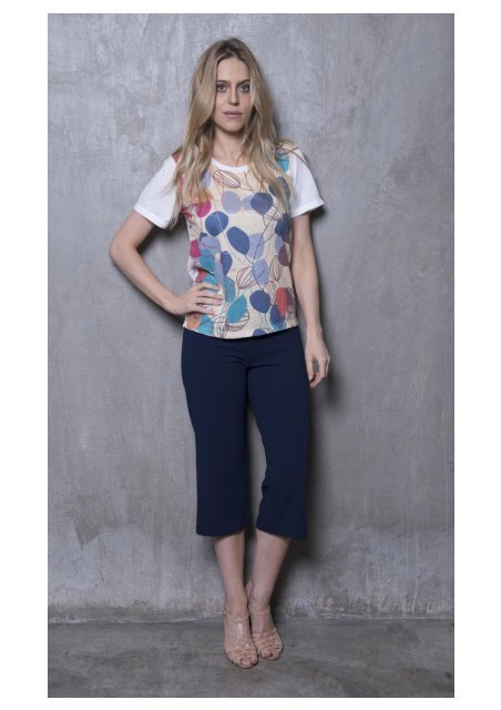 calça pantacourt com camisa