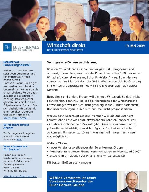 EULER HERMES KREDITVERSICHERUNG - Newsletter