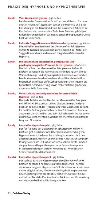 Hypnose und Hypnotherapie