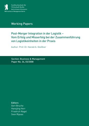 Post-Merger Integration in der Logistik - MBA Programme der HWR ...