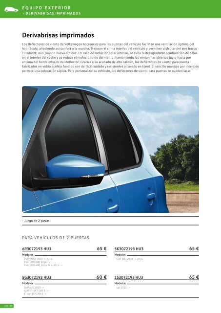 Catálogo accesorios Volkswagen 2016