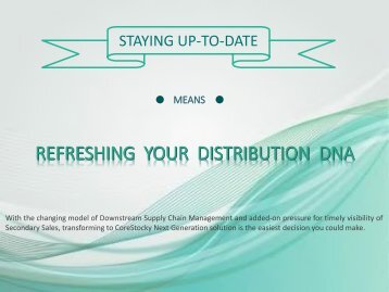 REFRESHING  YOUR  DISTRIBUTION  DNA