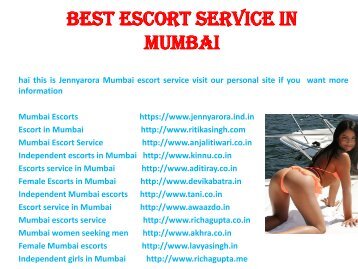 MUMBAI ESCORTS SERVICE - MUMBAI ESCORTS FOR YOU