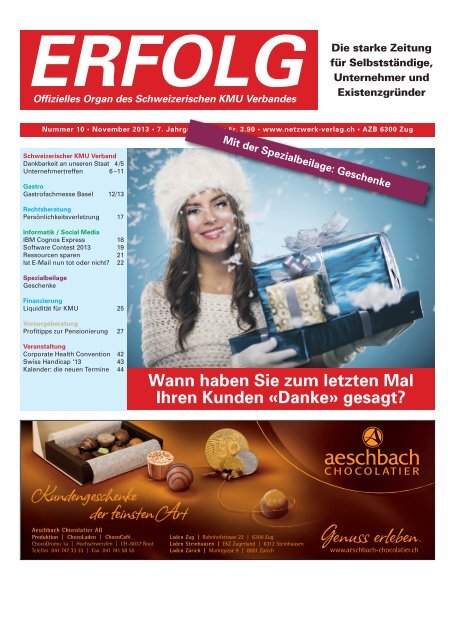 Erfolg_Ausgabe Nr. 10 - November 2013