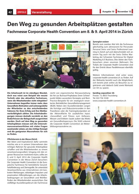 Erfolg_Ausgabe Nr. 10 - November 2013