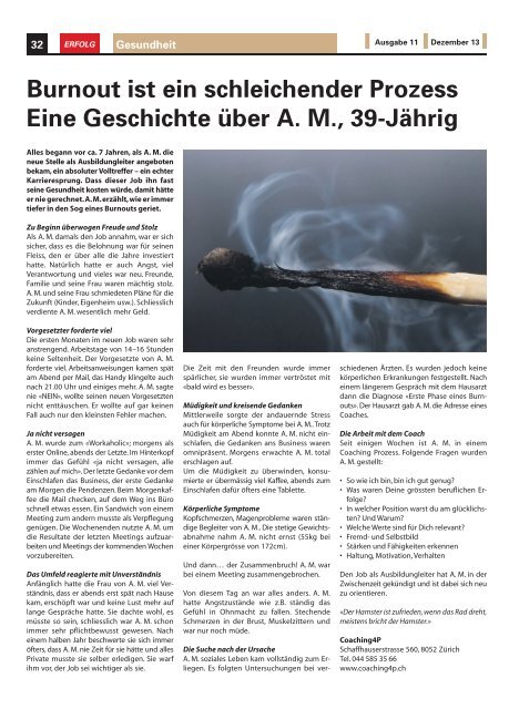 Erfolg_Ausgabe Nr. 11 - Dezember 2013