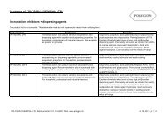 Incrustation inhibitors + dispersing agents