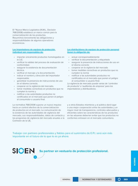 Sioen Ropa de protección profesional - Spanish