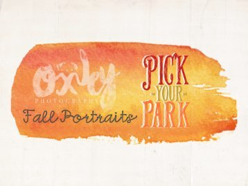 Pick-Your-Park Fall Portraits!