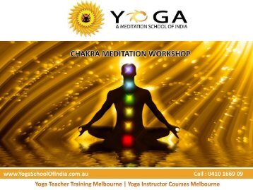 CHAKRA MEDITATION WORKSHOP