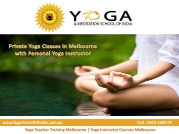 Private Yoga Classes in Melbourne with Personal Yoga Instructor