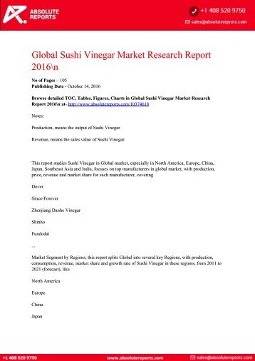 Global-Sushi-Vinegar-Market-Research-Report-2016