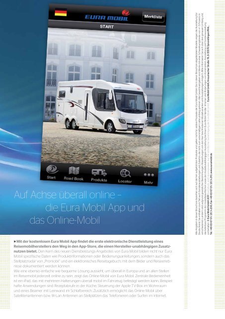 + Wellness und moderne Medien im Reisemobil - Eura Mobil