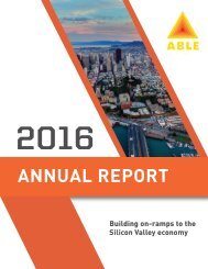 Able Works Year End Report 2016
