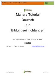 Einführung in die E-Portfolio Software Mahara - Donau-Universität ...