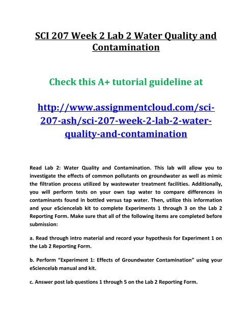 water quality sampling water quality monitoring