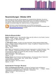 Biblio_Neuerwerbungen_Oktober_2016