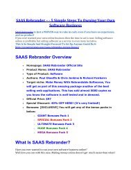 SAAS Rebrander Review and (FREE) SAAS Rebrander $24,700 Bonus