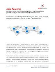 Geothermal Heat Pumps Market Size | Industry Report, 2024 | Hexa Research