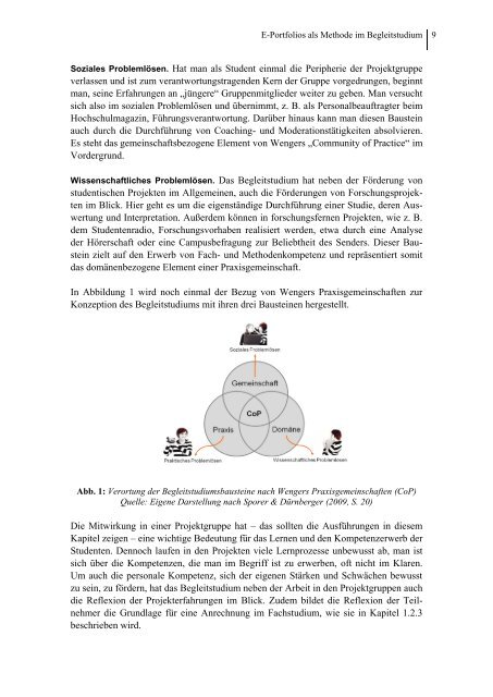 Feedback und E-Portfolios für das Kompetenz- Assessment im ...