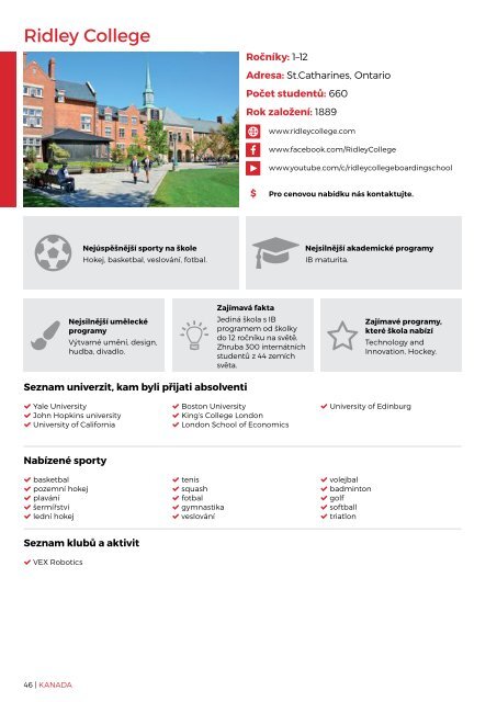 Katalog internátních středních škol - J&K Consulting