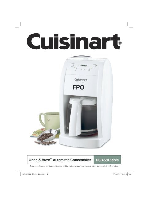 Cuisinart Grind & Brew DGB-550 12 Cup Automatic Coffee Maker