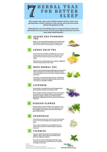 7 Best Herbal Teas To Help You Sleep Well