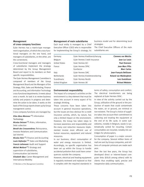 reference document 2003 - Euler Hermes Kreditversicherungs-AG