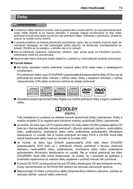 Toyota TNS410 - PZ420-E0333-SK - TNS410 - mode d'emploi