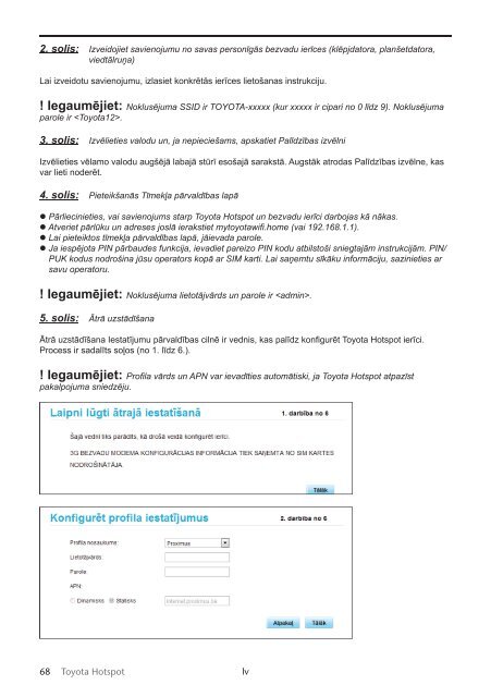 Toyota Toyota Hotspot - PZ49X-X0270-NE - Toyota Hotspot - mode d'emploi