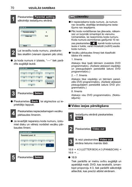 Toyota TNS410 - PZ420-E0333-LV - TNS410 - mode d'emploi