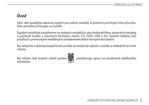 Toyota Rear Entertainment System - PZ462-00207-00 - Rear Entertainment System - Slovak - mode d'emploi