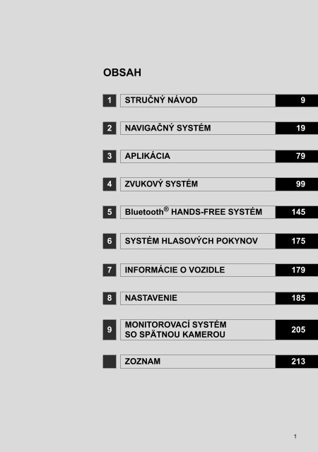 Toyota Toyota Touch &amp;amp; Go - PZ490-00331-*0 - Toyota Touch &amp; Go - Toyota Touch &amp; Go Plus - Slovak - mode d'emploi