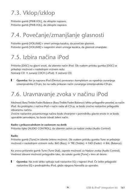 Toyota USB &amp;amp; iPod interface kit - PZ473-00266-00 - USB &amp; iPod interface kit (Czech, Hungarian, Polish, Russian, Slovak, Ukrainian) - mode d'emploi